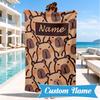 Personalisierbares Kapibara Strandtuch Mikrofaser Strandtuch, Leicht und Schnelltrocknend, für Sommerreisen, Schwimmbad Geschenk