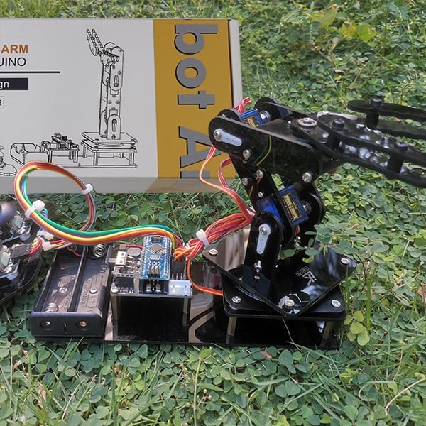 Roboterarm für Arduino, Intelligentes Roboter-Bauset, das Bewegungen speichern und wiederholen kann, für Anfänger/Jugendliche/Erwachsene zum Erlernen von Elektronik, Programmierung,