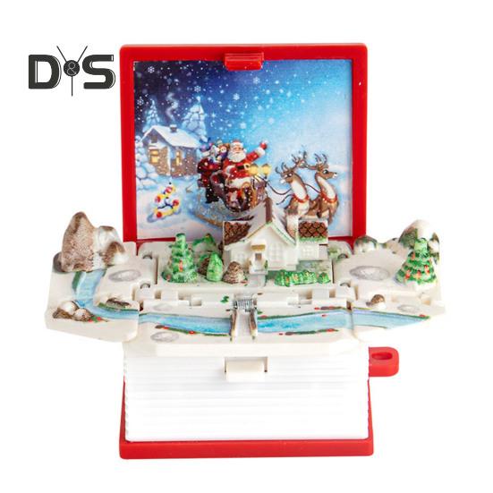 

Мини 3D складная книга брелок Popping Mini World подвесное украшение крошечная кофейня Great Wall Castle складная книга брелок кулон D