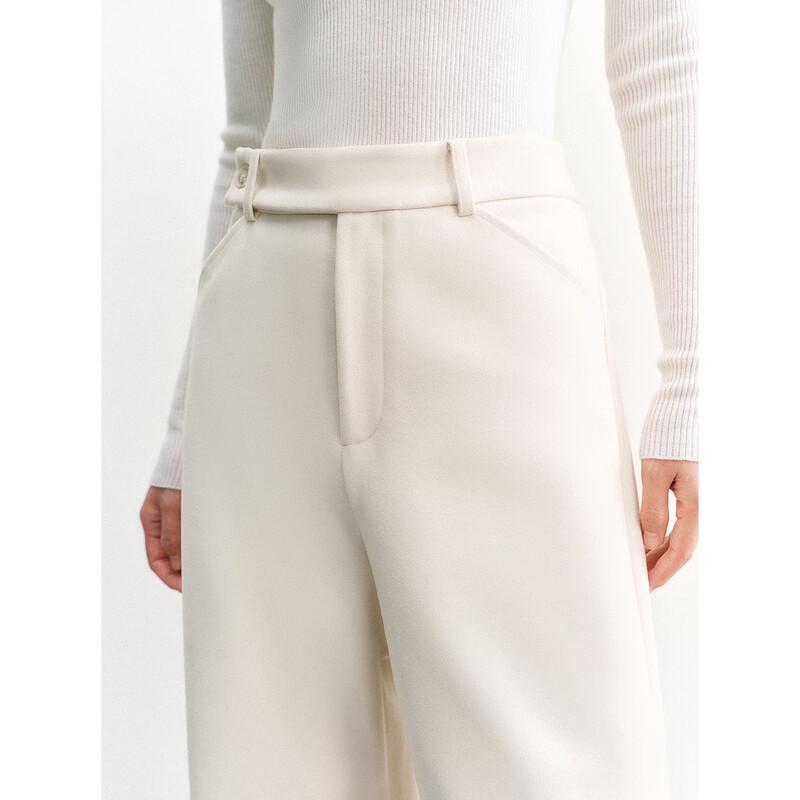 PEACEBIRD Women's High-Waist Banana Curved Casual Pants