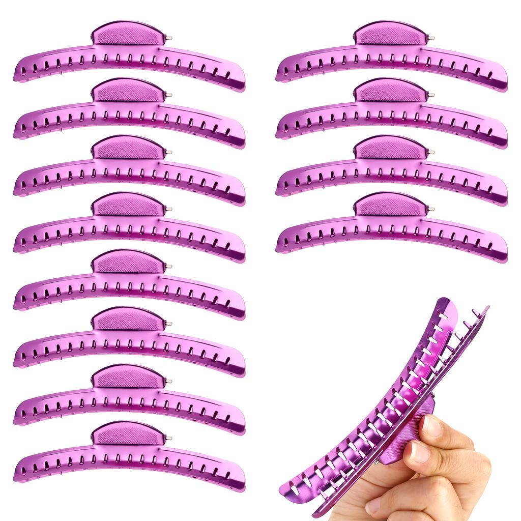 6PCS Vintage Metal Finger Wave Hair Clips Aluminum Hairpin Hairdressing Salon Barber Styling Tool Fixed Hairclips
