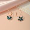 Bohemia Blue Pink Cute Starfish Shell Drop Earrings For Women Colorful Summer Fashion Jewelry Gift for Friend