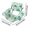 Inflatable Pool Lounge Chair Floating Water Lounge Bed Foldable Swimming Pool Recliner Foldable Backrest Float Swim Ring