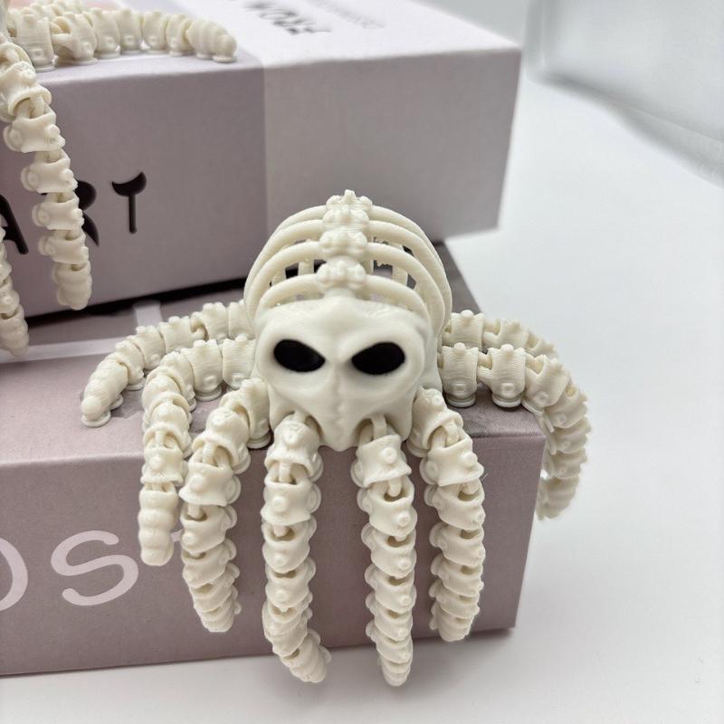 3D Printing Skulls, Skulls, Octopus Statues, Cthulhu Mythical Octopus Statues, Flexible and Movable, Home and Office Decoration