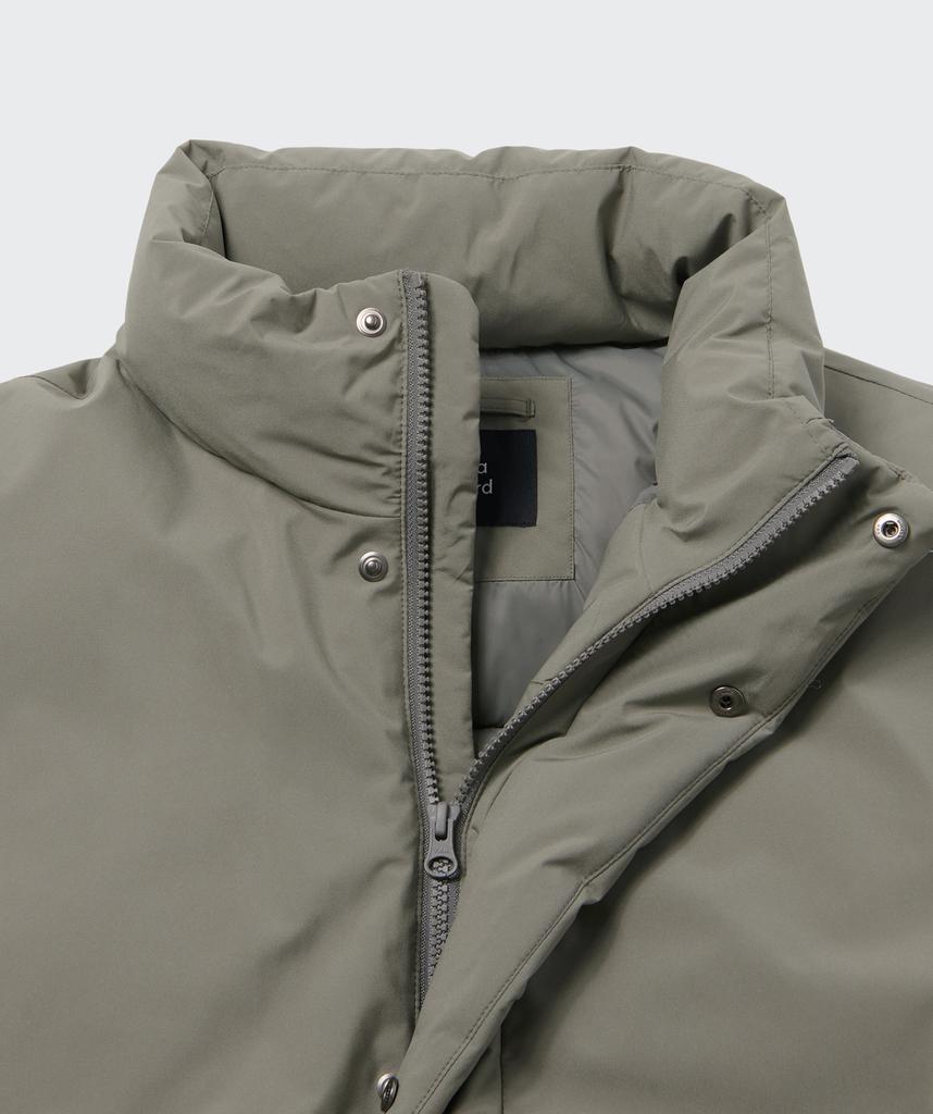 Musinsa Standard Daily Puffer Minimal Short Padded Jacket [Dusty Khaki]