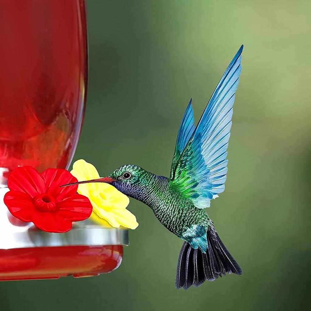 30 Sets Hummingbird Feeder Replacement Flowers, Realistic Designed Hummingbird Flowers, Plastic Hummingbird Feeder Parts, Bee Proof Hummingbird