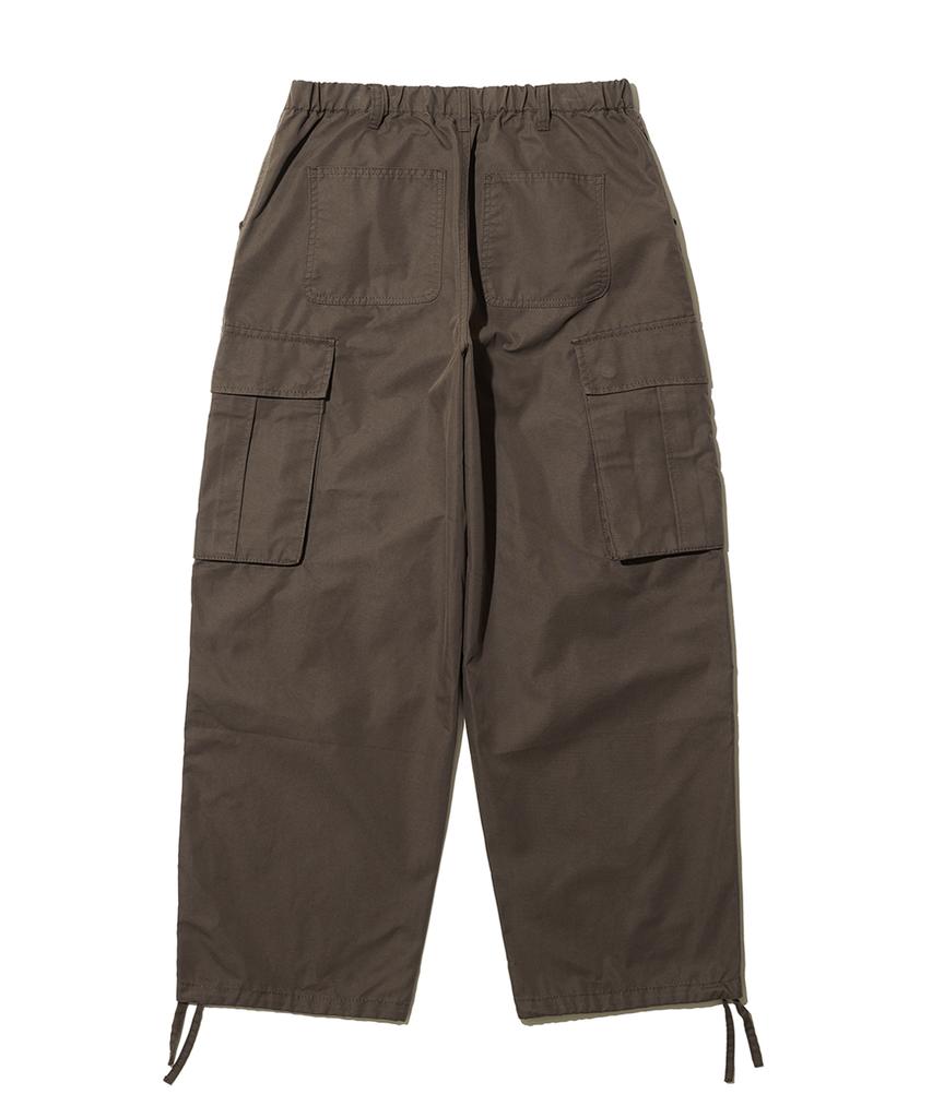 BIG UNION Pleated Cargo Pants (Ct) / Brown