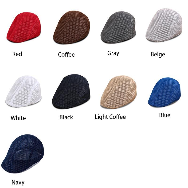 Elegant And Timeless Summer Mens Breathable Mesh Beret For Effortless Style