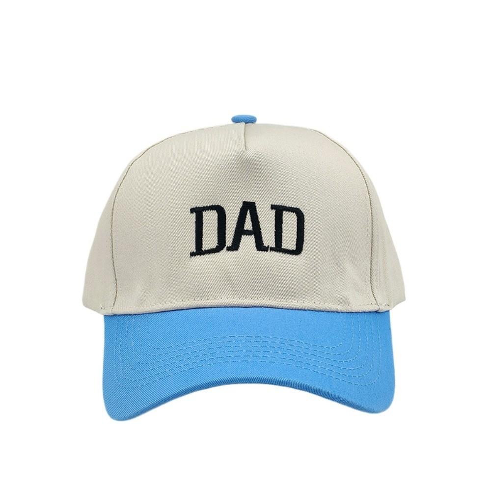 2pcs/set Vintage Letter Embroidered Mom Dad Baseball Cap Two-Tone Adjustable Couple Cap Sunscreen Hats For Man Women