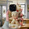 Phone Case: 2D flat design suitable for iPhone 18, 17, 16, 15, 14, 13 Pro protective case, Christmas gingerbread man, perfect holiday gift for Christm