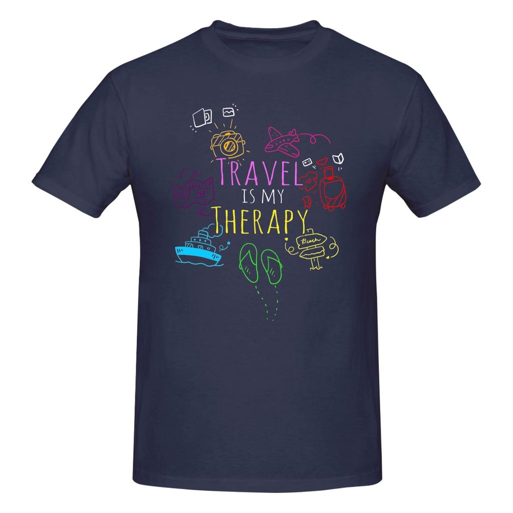 Piece World Traveler Funny Graphic  Cotton TShirt All I Need Is Travel Tops Tees For Unisex