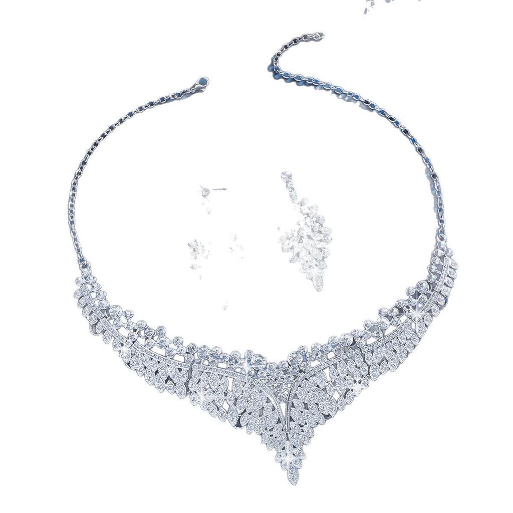 Exquisite Retro-Style Necklace & Earring Set: Vibrant and Elegant Design for Evening Banquets