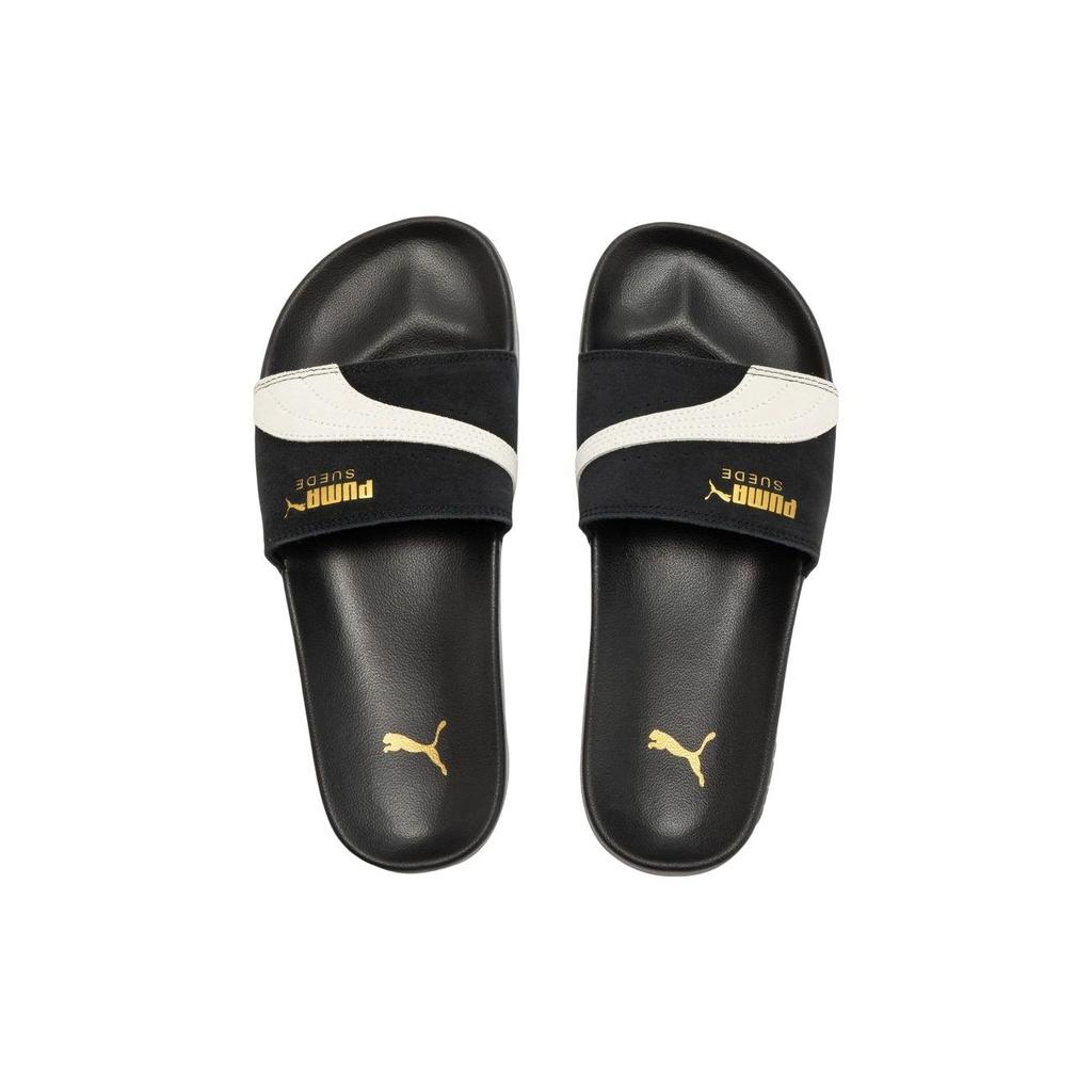 PUMA Lead Cat 2.0 Suede OG Slide 'Black White' Men's 389117-01