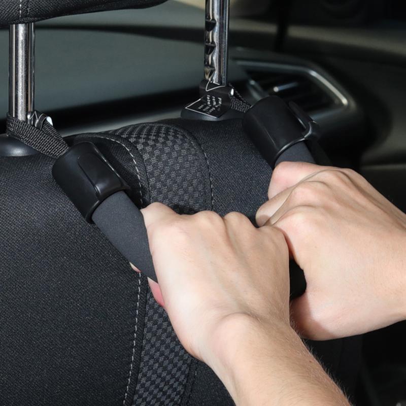 Autositz Rückenlehne Weiche Armlehne Kopfstütze Aufbewahrung Hänger Halter Griff Hinterer Stuhl Sicherheits-Handlauf Zubehör Ältere Kinder Hilfe