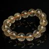 Golden Rutilated Quartz Crystal Beads for DIY Jewelry Accessories