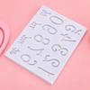Letter Shape Fondant Baking Mold Silicone Clay Epoxy Resin Mold Number Letter Mold  Cake Decoration