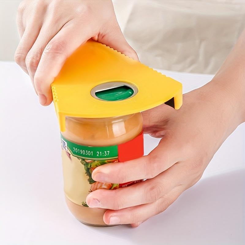 Easy-Grip Multi-Functional Jar & Bottle Opener - Durable Plastic, Perfect for Home and Restaurant Use
