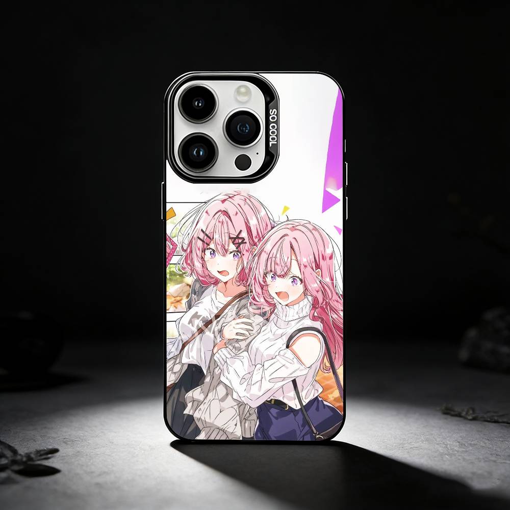 Watanare Anime Phone Case For iPhone 17,16,15,14,13,12,11 Plus,Pro Max,XS,Colored Silver Phone Case