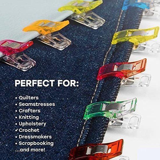 20/50PCS Multipurpose Sewing Clips Colorful Clips Plastic Craft Crocheting Knitting Safety Clips Assorted Color Binding Clips Paper