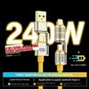 Kabel do transmisji danych z super szybkim ładowaniem 4 w 1 240 W Type-C do Type-C Kabel ze stopu cynku do iPhone 15 16 17 Samsung Huawei Xiaomi