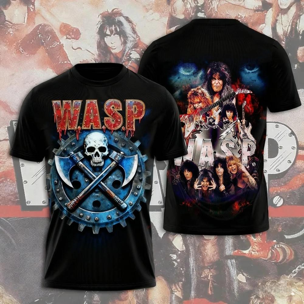 Hot Anime W.A.S.P Jersey Cosplay T-shirts 3D Print Kid Cartoon Tee Summer Men Women Harajuku Short Sleeve Y2k Tops