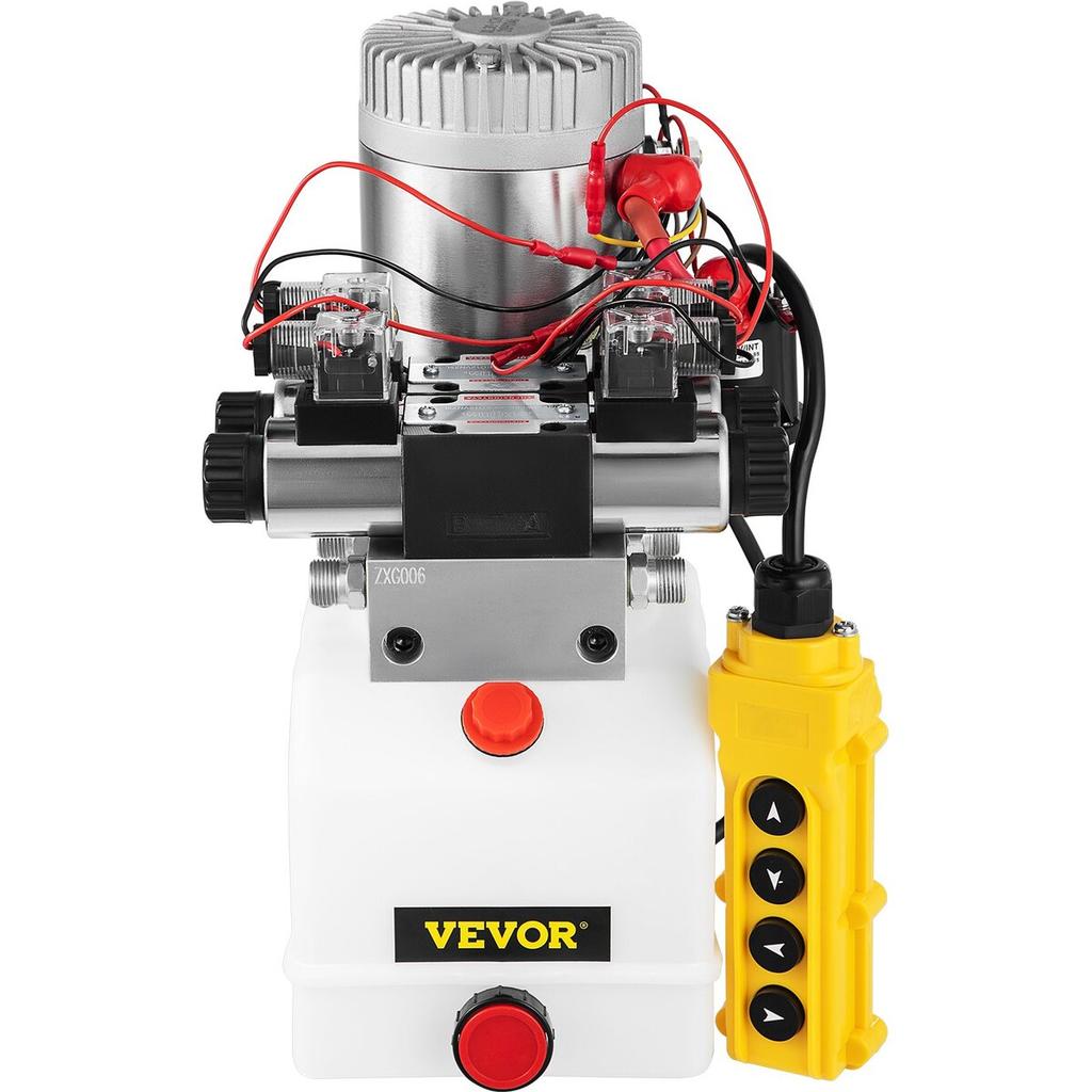 12V DC Double Acting Double Solenoid Hydraulic Power Pack 4.5L Tank