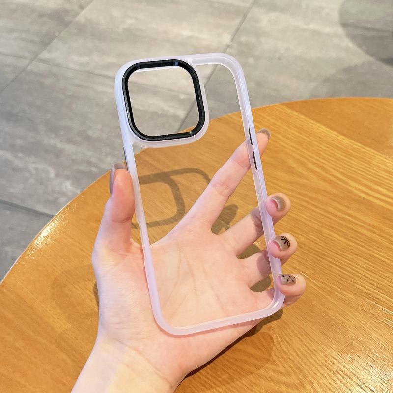 

Gold Shield Frosted Transparent Phone Case for 17PROMAX/16PM/14/13 iPhone 15 Plus