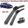 22"+16" J-Hook Frameless Front Wiper Blades for Ford Fiesta 5 Hatchback, Focus MK2, Fusion, Ka MK2, Mondeo MK3