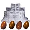 Easter Egg Smooth Stripy Textured Diamond Shape PC Plastic Dinosaur Eggs Chocolate Mold Half Candy Sugarcraft Making DIY Bakery
