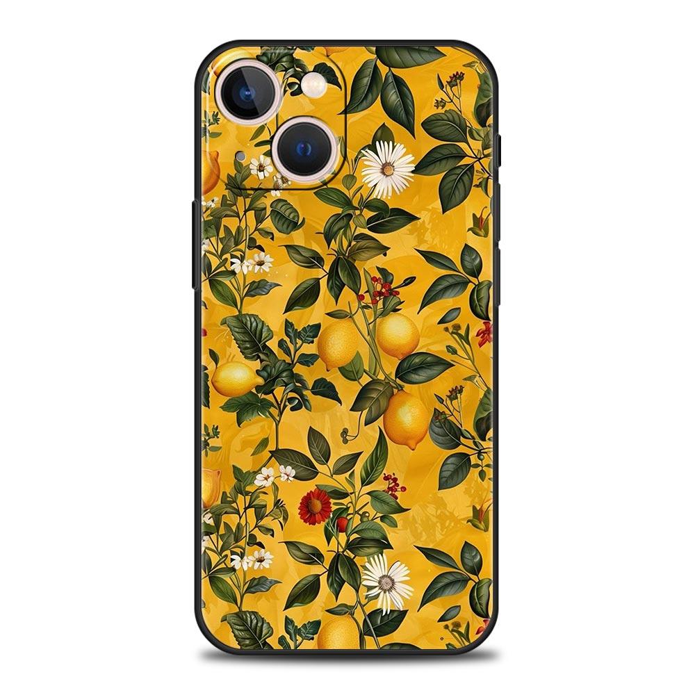 Abstract Plants Flower Phone Case Cover for iPhone 17 16 15 14 13 12 Pro Max 11 Pro Max 17 AIR Plus Shockproof Soft TPU Shell