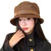 Korean Style Corduroy Fisherman Bucket Hat for Women - Trendy Autumn/Winter 2025