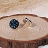 Post Stud Earrings Copper Druzy/ Drusy Round Royal Blue AB Color 16mmx 14mm 1 Pair