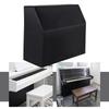 Husa Negră Oxford 420D pentru Pian Husa Impermeabilă și Protectoare împotriva Prafului cu Acoperire Argintie Husa de Praf pentru Instrument Accesoriu pentru Mobilier