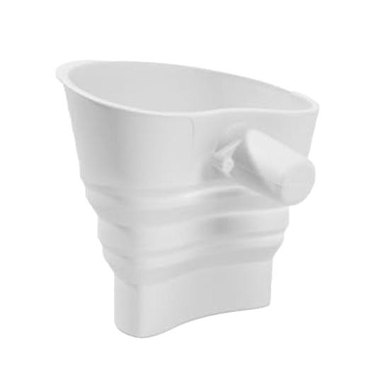 Flour Funnel for Stand Mixer Mixing Bowl Funnel Attachment 30 Degrees Tilted Spout Leak-Proof Kitchen Mixer Funnel BPA-Free Silicone Baking Tool