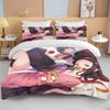 Nezuko Kamado ložní souprava Anime Demon Slayer Povlak na přikrývku Přikrývka Povlečení Single Twin Full Queen Size 3d Děti Dívka Chlapci dárek