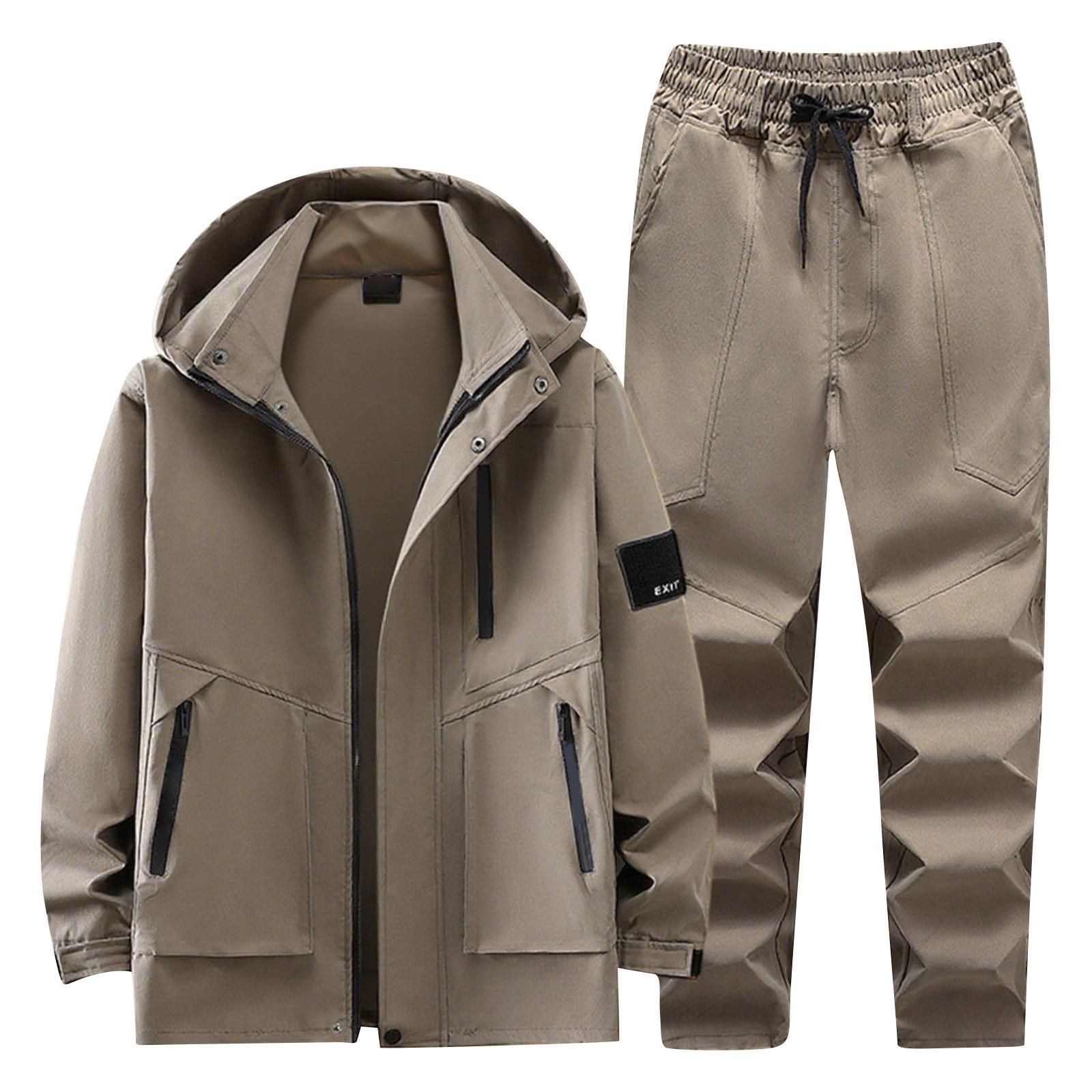 

Мужская куртка Рабочий костюм Мужская рабочая одежда Ветрозащитный Камуфляжный с капюшоном Уличный костюм XL