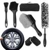 3/7 Pcs Comfortable Handle Wheel Cleaning Brush Soft Rim Washing Brush Cleaning Wheels