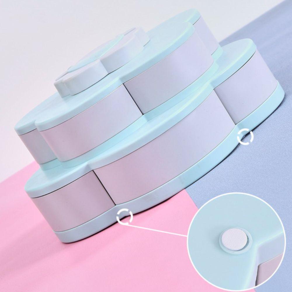 with Phone Holder Rotating Petal Candy Box Dust-proof Jewelry Organizer Snack Tray  Wedding