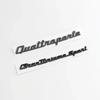 Black ABS Side Fender Emblem Rear Boot Trunk Logo Badge Sticker Decals For Maserati GTS Ghibli Gransport Granlusso Quattroporte