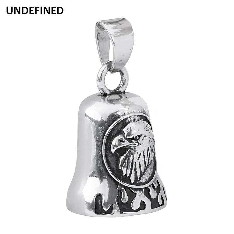 Skull Eagle Motorcycle Bell Stainlesss Steel Cool Biker Guard Bell for Harley Indian Chief Dyna Softail Fatboy Bobber Universal
