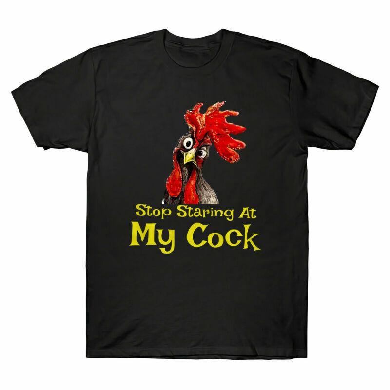 Staring Funny Lover Unisexs Cockerell Stop Cock Cockeral Tee My Tshirt Chicken At S