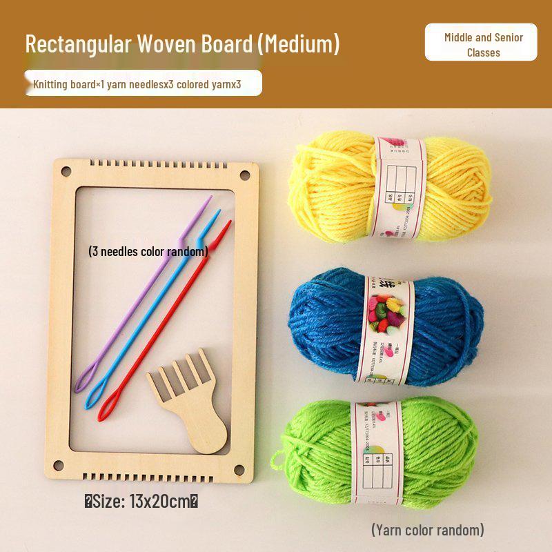 Kindergarten Yarn Weaving Kit for Large Classes – Loom and Craft Supplies Included