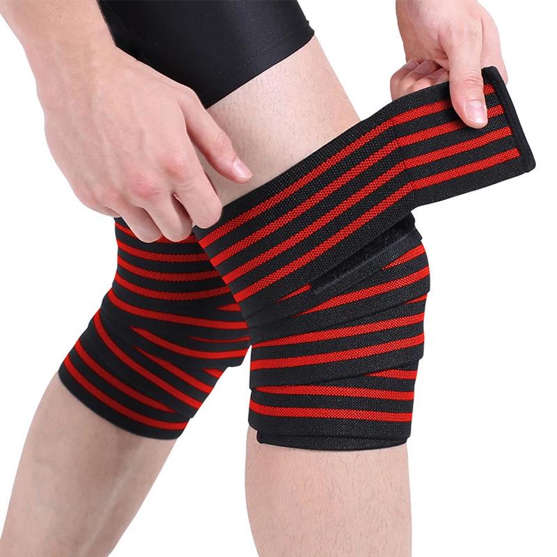 Profesjonalne Elastyczne Wsparcie Stawów: Unisex Ochraniacze na Kolana i Nogi do Martwego Ciągu