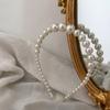 Fresh and Light Fabric Striped Simple Hairband, Versatile and Sweetly Cute Headband, High Crown Style Hair Restraint Accessory