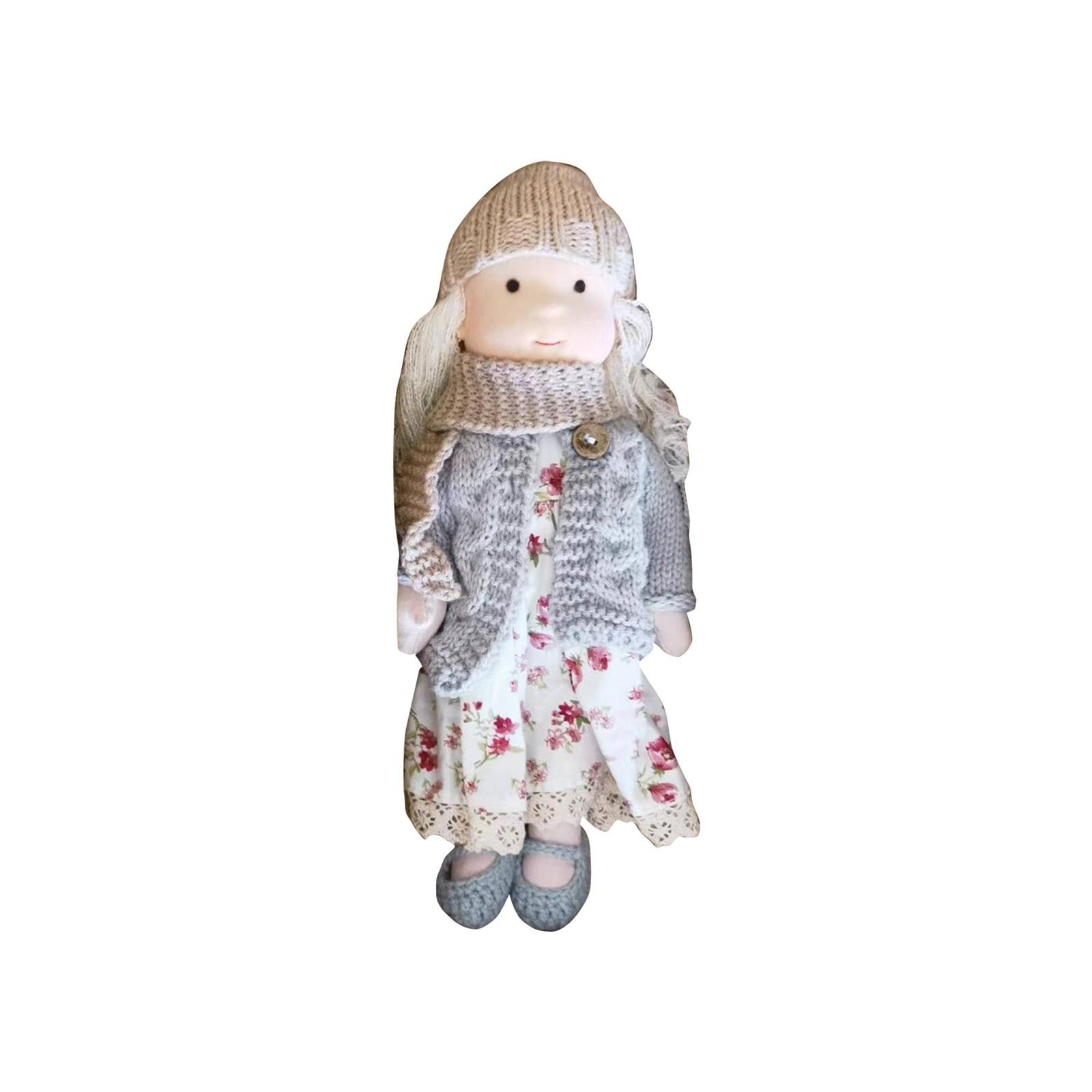 

Мягкая игрушка кукла, тряпичная кукла для малышей, подходит для девочек, подарок на день рождения, рождественский подарок на плюшевую игрушку One Size