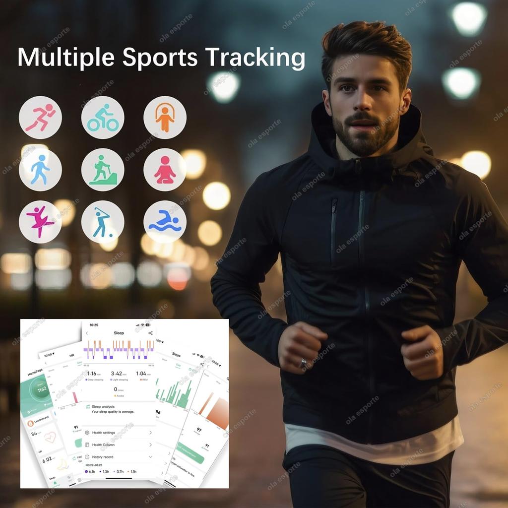 Herren Damen Smart Ring 5ATM Wasserdicht Multi-Sport-Modus Fitness-Tracking Gesundheitsüberwachung Schlafmonitor Schrittzähler Smartring