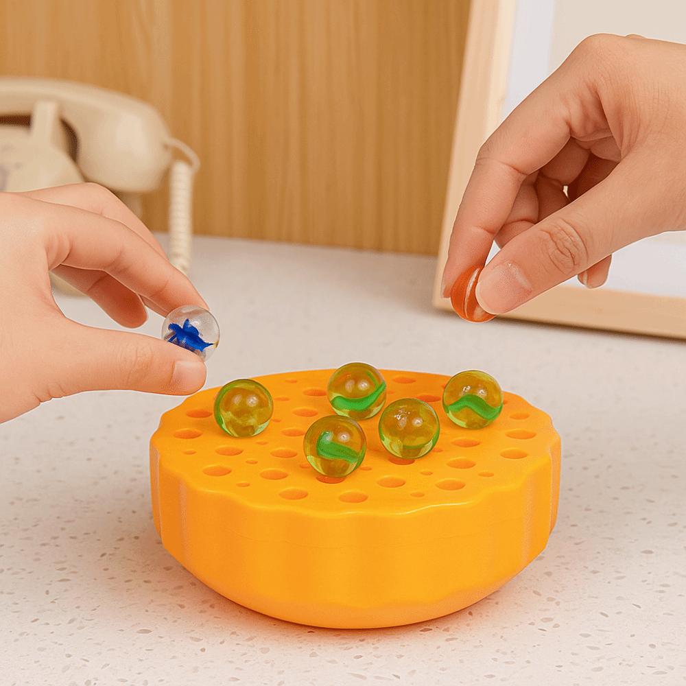 Stored Inside Marble Ball Balancing Game 60 Colorful Marbles Tabletop Puzzle Game  Tabletop Game