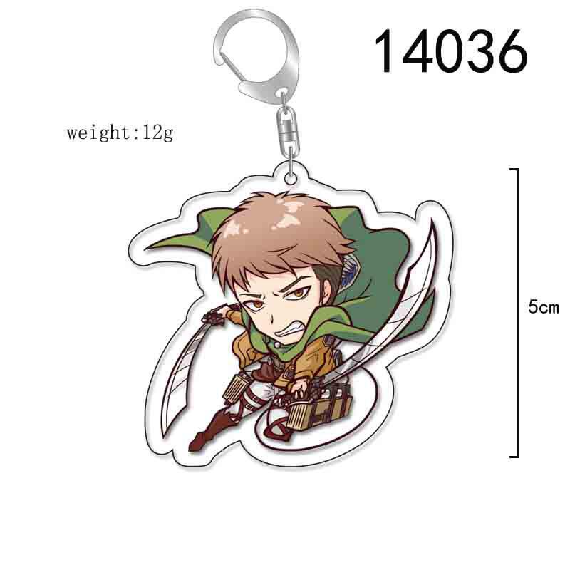 Attack on Titan Double-Sided Keychain - Levi, Mikasa & Eren Acrylic Pendant