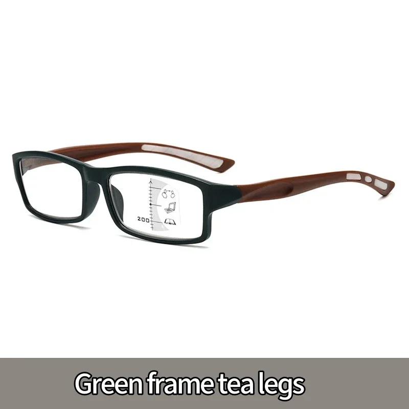 Vintage Multifocal Reading Glasses for Women Rectangular Progressive Eyewear Unisex Fashion Color Far Sight Sports Presbyopic