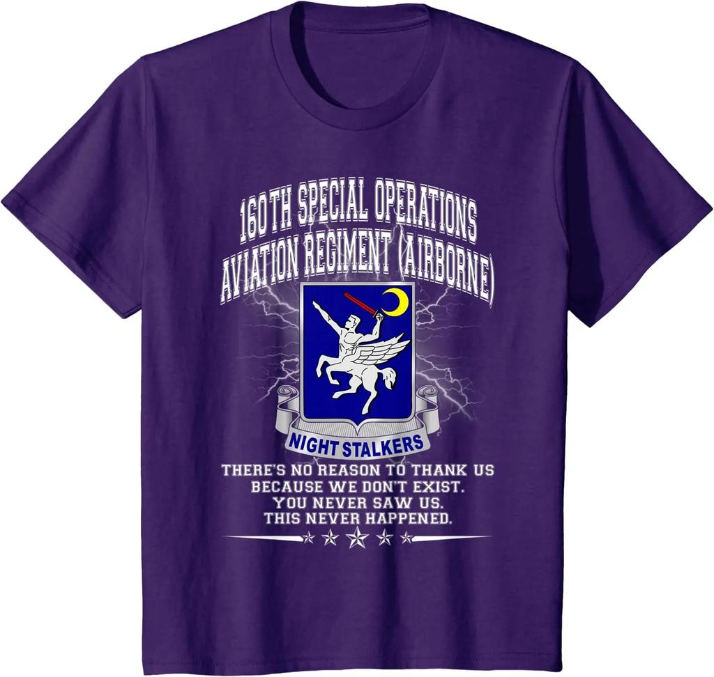 160th Special Operations Aviation RegiUnisext Unisex TShirt Short Sleeve Casual 100 Cotton ONeck Summer TShirt